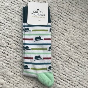 Custom Socks - Chi Chi Rodriguez print, custom cotton crew socks